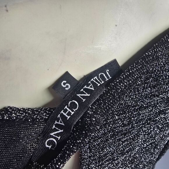 Julian Chang Small Elegant Black Women's Top R15 - Picture 4 of 6